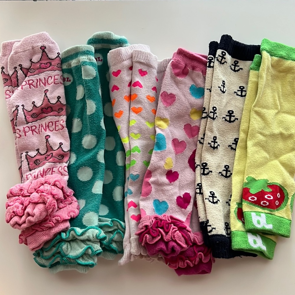 6 pair of baby legs